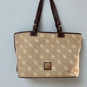 Like new Dooney & Bourke logo canvas tote